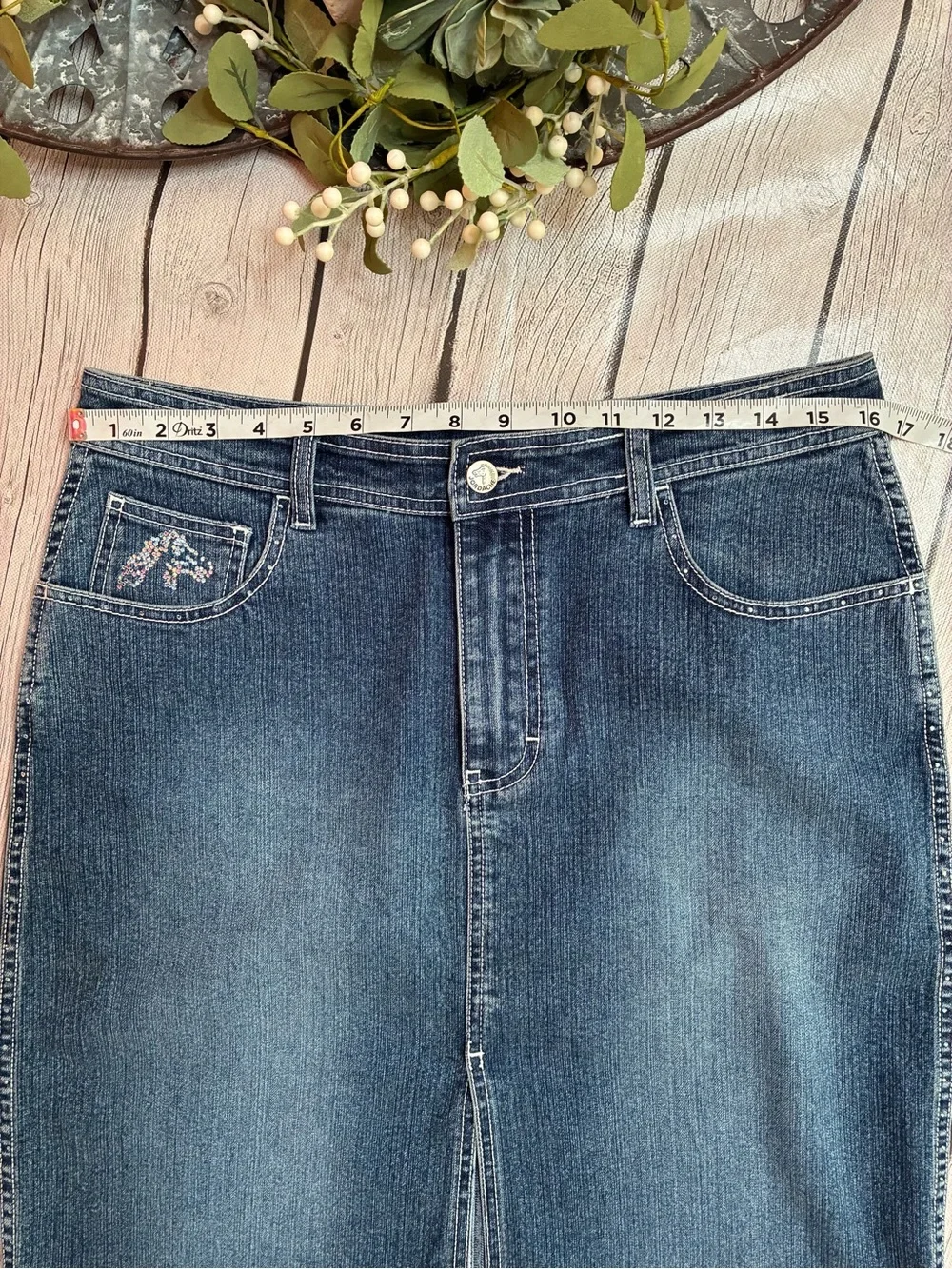 Jordache Vintage Denim Pencil Skirt
